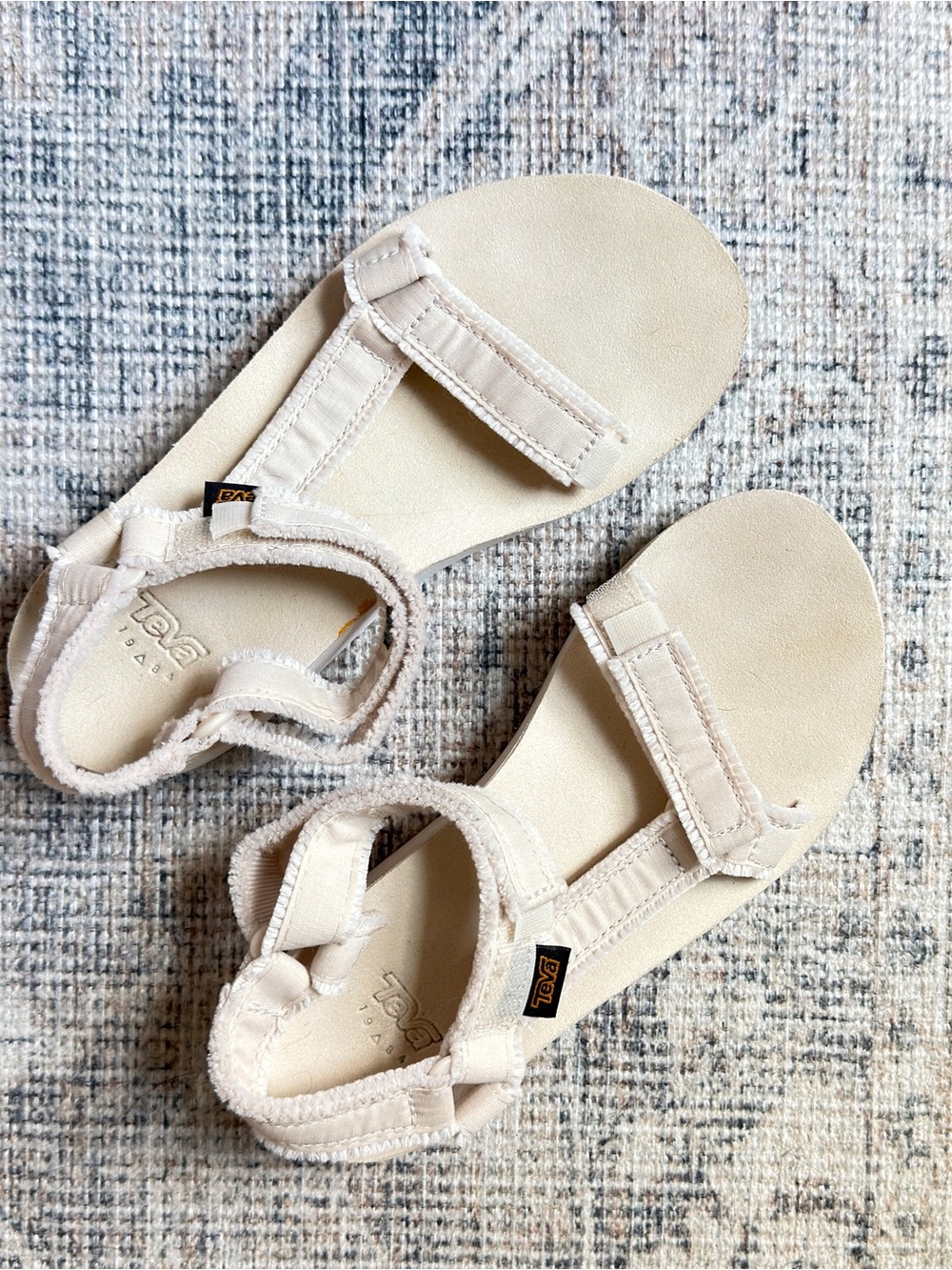 Teva Light Beige Hook-and-Loop Sandals